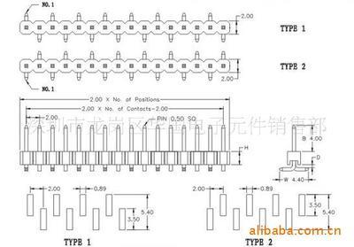 【排针工厂,间距2。0mm1X40P单排贴片排针排母,塑胶高有1。0】价格,厂家,图片,其他LED产品,深圳市龙岗区华国电子元件销售部-